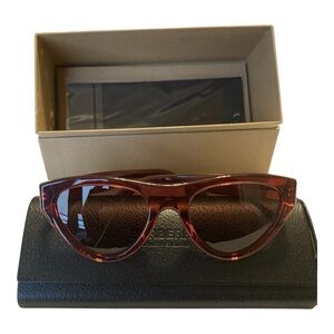 Luxottica Dark Violet Cat Eye Ladies Sunglasses